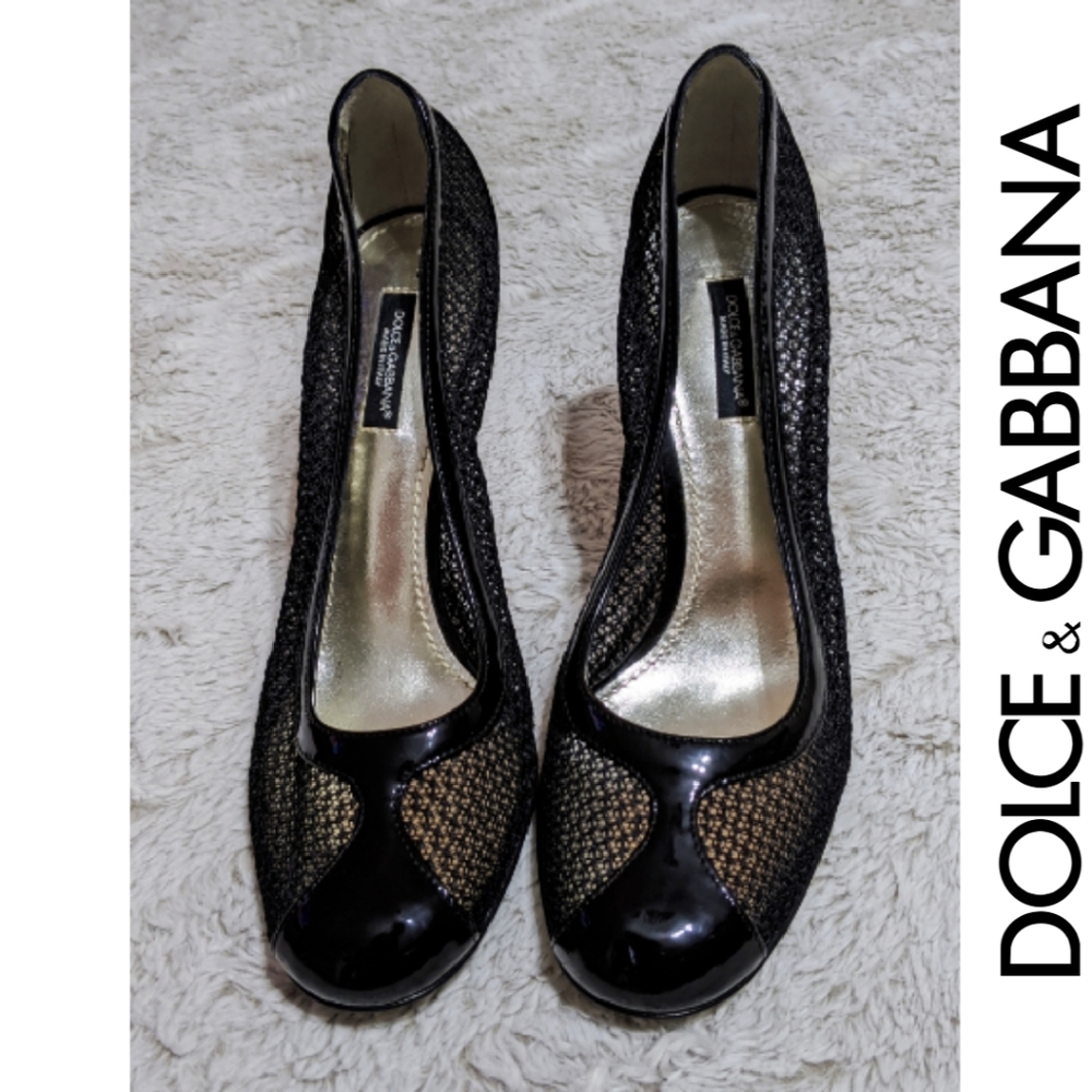 🆕Dolce And Gabbana Leather Pumps Sz 38 ( US8 )